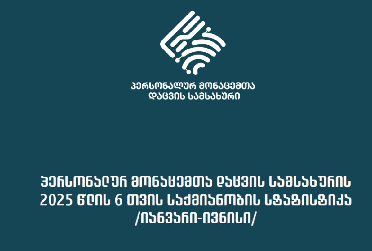 სამსახურის 2025 წლის 6 თვის საქმიანობის სტატისტიკა